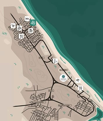 Mapa da localização